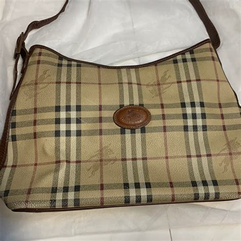 vintage burberry shoulder bag|authentic vintage burberry bag.